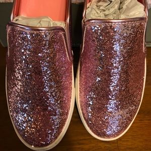 Pink Glitter Slide on Sneakers